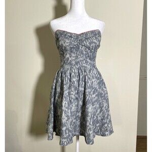 Aeropostale Bethany Mota Women's Strapless Mini Dress W/ Removable Straps Large